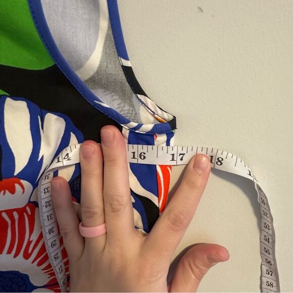 MSGM Milano Blue Green Floral Mini Dress XSP - Picture 6 of 11